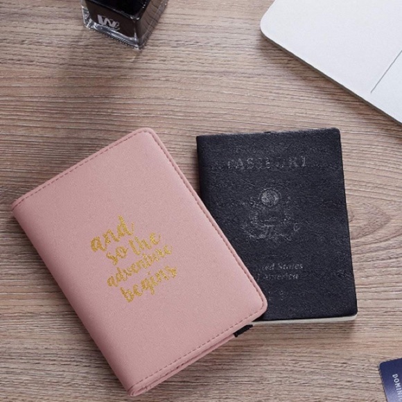 PINK AND SO THE ADVENTURE RFID PASSPORT HOLDER